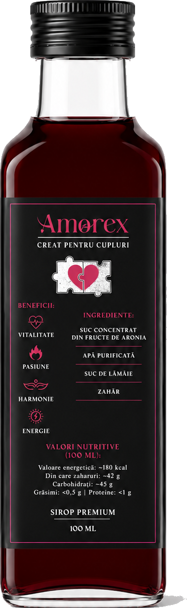 Sticla Amorex, sirop premium 100 ml